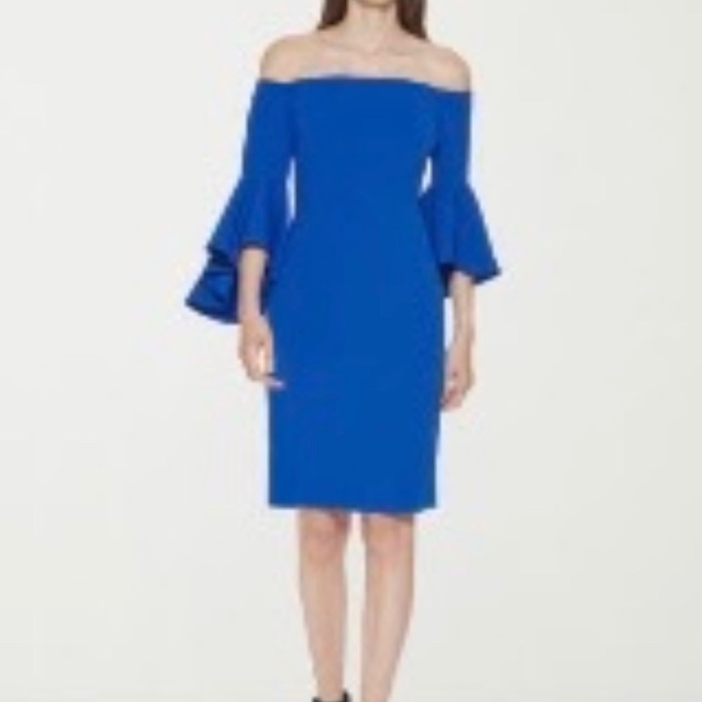 NWT Marc New York Blue 3/4  Off the Shoulder Sheath Dress Size 18